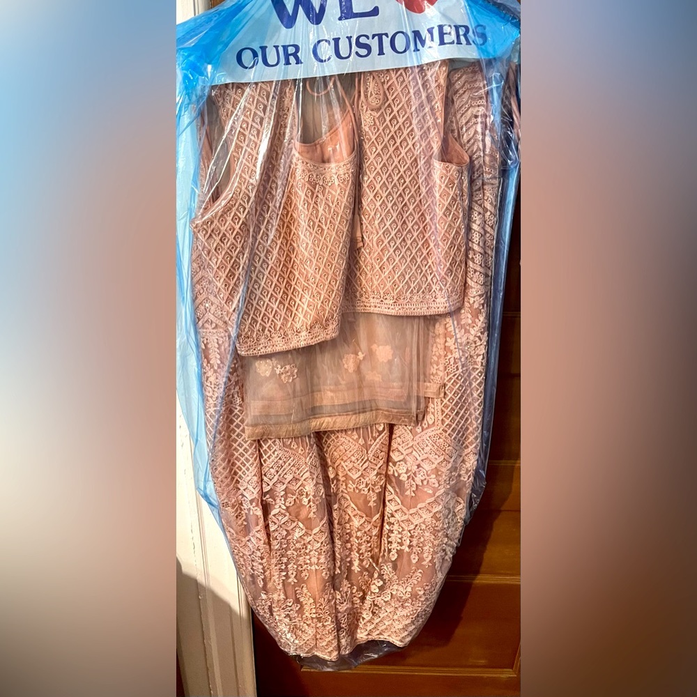 Rose gold ready to wear Indian outfit only worn once.